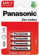 PANASONIC elem (AAA, 1.5V, cink-karbon) 4db / csomag