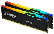 Kingston 64GB 5600MHz DDR5 Fury Beast RGB Kit 2x32GB CL40 DIMM - KF556C40BBAK2-64