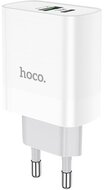 HOCO C80A RAPIDO hálózati töltő USB aljzat (5V / 3000mA, 20W, PD gyorstöltés támogatás, QC 3.0) FEHÉR