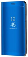 Samsung Galaxy S22 5G Tok álló (aktív FLIP, oldalra nyíló, asztali tartó funkció, tükrös felület, Mirror View Case) KÉK