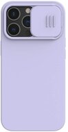 NILLKIN CAMSHIELD SILKY Apple iPhone 13 Pro szilikon telefonvédő (matt, mikrofiber plüss belső, kamera védelem, környezetbarát) LILA