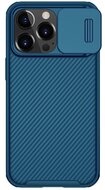 NILLKIN CAMSHIELD PRO Apple iPhone 13 Pro műanyag telefonvédő (szilikon keret, közepesen ütésálló, kamera védelem, csíkos minta) SÖTÉTKÉK