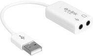 S-Link Átalakító - SL-U70 (USB hangkártya konverter, Bemenet: USB-A, Kimenet: 2x 3,5mm Jack)