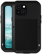 LOVE MEI Powerful defender telefonvédő (fém keret, extrém ütésálló, cseppálló, porálló + Gorilla Glass üveg) FEKETE