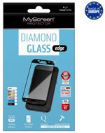 MYSCREEN DIAMOND GLASS EDGE OnePlus 7T képernyővédő üveg (2.5D, full glue, teljes felületén tapad, karcálló, 0.33 mm, 9H) FEKETE