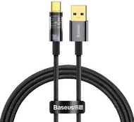 Baseus Explorer USB-USB-C kábel 100W 1m fekete (CATS000201)