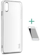IMAK Apple iPhone XS Max 6.5 műanyag telefonvédő (közepesen ütésálló + képernyővédő fólia) ÁTLÁTSZÓ
