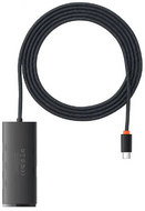 Baseus Lite Series Hub 4in1 USB-C 4x USB 3.0 + USB-C 2m fekete (WKQX030501)
