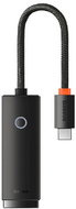 Baseus Lite Series USB-C - RJ45 hálózati adapter 100Mbps fekete (WKQX000201)