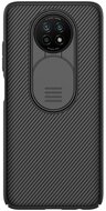 NILLKIN CAMSHIELD Xiaomi Redmi Note 9T 5G műanyag telefonvédő (szilikon keret, közepesen ütésálló, kamera védelem, csíkos) FEKETE