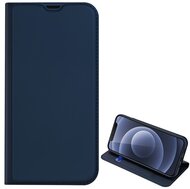 DUX DUCIS SKIN PRO Apple iPhone 13 mini tok álló, bőr hatású (FLIP, oldalra nyíló, bankkártya tartó, asztali tartó funkció) SÖTÉTKÉK