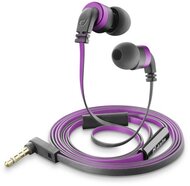 CELLULARLINE MOSQUITO In-Ear fülhallgató SZTEREO (3.5mm jack, mikrofon, felvevő gomb, könnyű, lapos kábel) RÓZSASZÍN