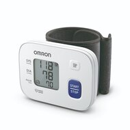 OMRON RS1 Intellisene csuklós vérnyomásmérő, nagyméretű LCD kijelző, szabálytalan szívritmus zavar jelzés