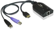 ATEN KVM Adapter Kábel Smart Card támogatással, USB HDMI Virtual Media - KA7168
