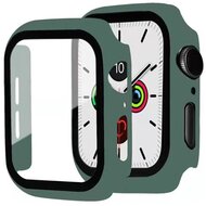 Apple Watch Series 7 Műanyag keret (BUMPER, ütésálló + kijelzővédő üveg) ZÖLD