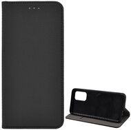 Oppo A54 5G Tok álló, bőr hatású (FLIP, oldalra nyíló, asztali tartó funkció, rombusz minta) FEKETE