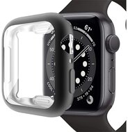 Apple Watch Series 7 Szilikon keret (ütésálló) FEKETE