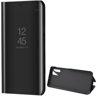Samsung Galaxy M51 Tok álló (aktív FLIP, oldalra nyíló, asztali tartó funkció, tükrös felület, Mirror View Case) FEKETE