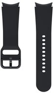 Samsung Galaxy Watch 4 SAMSUNG pótszíj (20 mm, S / M méret, szilikon, állítható, izzadságálló, SPORT) FEKETE