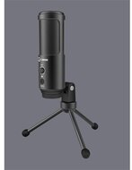 LORGAR Mikrofon Gaming, Streaming, Voicer 521, Asztali, USB, fekete - LRG-CMT313