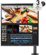 LG 28" 28MQ780-B Ergonomic DualUp - IPS panel 16:18; 2560x2880; 5ms; 300cd; HDMIx2; DP; HDR; USB-C; DCI-P3 98%