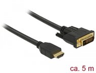 Delock HDMI - DVI 24+1 kétirányú kábel 5 m