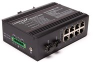 LinkEasy ipari PoE switch 2xGbE SFP+8x10/100/1000BaseTX 802.3at