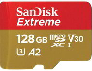 SanDisk 128GB MicroSD EXTREME 190/90 MB/s, A2 C10 V30 UHS-I U3
