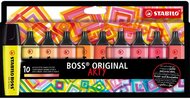 STABILO BOSS ORIGINAL ARTY meleg színek 10 db/csomag szövegkielemő készlet