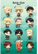 Attack on Titan "Chibi characters" 91,5x61 cm poszter