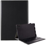 Lenovo Tab P11 Pro (TB-J706F)Tok álló, bőr hatású (FLIP, bluetooth billentyűzet, asztali tartó funkció, QWERTY, angol nyelvű) FEKETE
