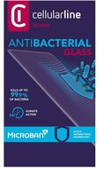 Samsung Galaxy S21 Plus CELLULARLINE ANTIBIOM képernyővédő üveg (antibakteriális, ultravékony, 9H) FEKETE