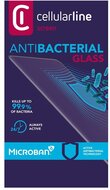 Samsung Galaxy A71 CELLULARLINE ANTIBIOM képernyővédő üveg (antibakteriális, ultravékony, 9H) FEKETE
