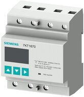 Siemens 7KT1670 SENTRON 7KT PAC1600 230 V 80 A 3-fázis S0 kalapsínre fogyasztásmérő