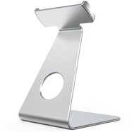 Apple iPhone Asztali állvány (alumínium, mágneses, csúszásgátló talp, Magsafe kompatiblis) EZÜST