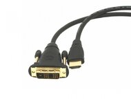 Gembird HDMI / DVI apa-apa kábel aranyozott csatlakozóval, 1.8m, bulk