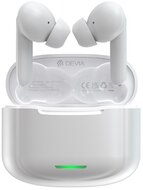 DEVIA STAR E1 bluetooth fülhallgató SZTEREO (v5.1, TWS, mikrofon, aktív zajszűrő + töltőtok) FEHÉR