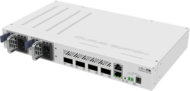 MIKROTIK Cloud Router Switch 1x100Mbps + 4x100Gbit QSFP28, Menedzselhető, Rackes - CRS504-4XQ-IN