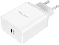 Canyon CNE-CHA36W01 - QC3.0 36W WALL Charger with 1-USB A Input: 100V-240V, Output: USB-A:QC3.0 36W (5V3A/9V3.0A/12V3.0A), Eu plug , Over- Voltage , over-heated, over-current and short circuit protection Compliant with CE RoHs,ERP.Size:90*46*27.5mm, 71g,