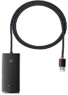 Baseus Lite 4 portos USB-A HUB adapter (USB-A > USB 3.0*4-re) 25cm Fekete