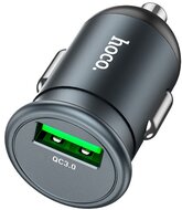 HOCO Z43 autós töltő USB aljzat (18W, QC 3.0, gyorstöltés támogatás) SZÜRKE