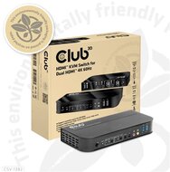 Club3D HDMI™ KVM kapcsoló két HDMI 4K 60Hz-hez