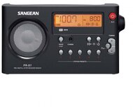 Sangean PR-D7PACKAGE B hordozható szintézeres AM/FM fekete táskarádió