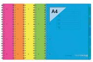 Orna Pro PP A4 120 lapos kockás vegyes színű spirálfüzet