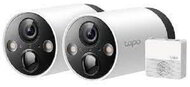 TP-LINK Wireless Kamera Cloud beltéri/kültéri éjjellátó, TAPO C420S2(2-PACK)