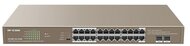 IP-COM Switch PoE - G1126P-24-410W (24x1Gbps; 2x SFP; 24 af/at PoE+ port; 370W, Rackbe szerelhető)