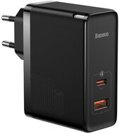 BASEUS GaN5 PRO hálózati elosztó USB / Type-C aljzat (5V / 3A, 100W, PD gyorstöltés támogatás, QC 4.0) FEKETE