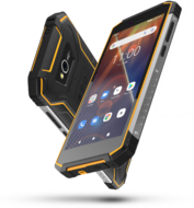 myPhone HAMMER Energy 2 ECO 5,5" 3/32GB LTE Dual SIM csepp-, por- és ütésálló okostelefon - fekete/narancssárga