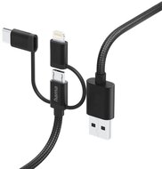 Hama 201536 FIC E3 3in1 micro USB / Type-C / Lightning 1,5m adatkábel