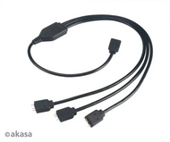 Akasa Addressable RGB LED elosztó- és hosszabbító kábel 50cm (AK-CBLD07-50BK)